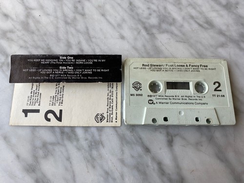 Rod Stewart Foot Loose & Fancy Free CASSETTE Tape 1977 Warner M5 3092 RARE! OOP! - Picture 2 of 3