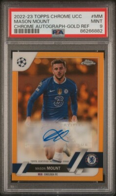 MASON MOUNT 2022-23 Topps Chrome UEFA Club Competitions GOLD Auto 