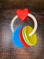 Vintage Kidentials Rainbow Heart Baby Nursery Charms Toy 1987