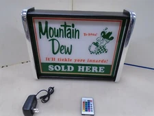 Ya-hoo Mountain Dew Sold here LED Display light sign box