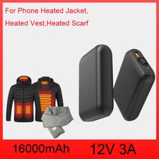 Heated Battery Pack for ORORO,16000mAh 7.4V DC/12VUSB/9VType-C Output