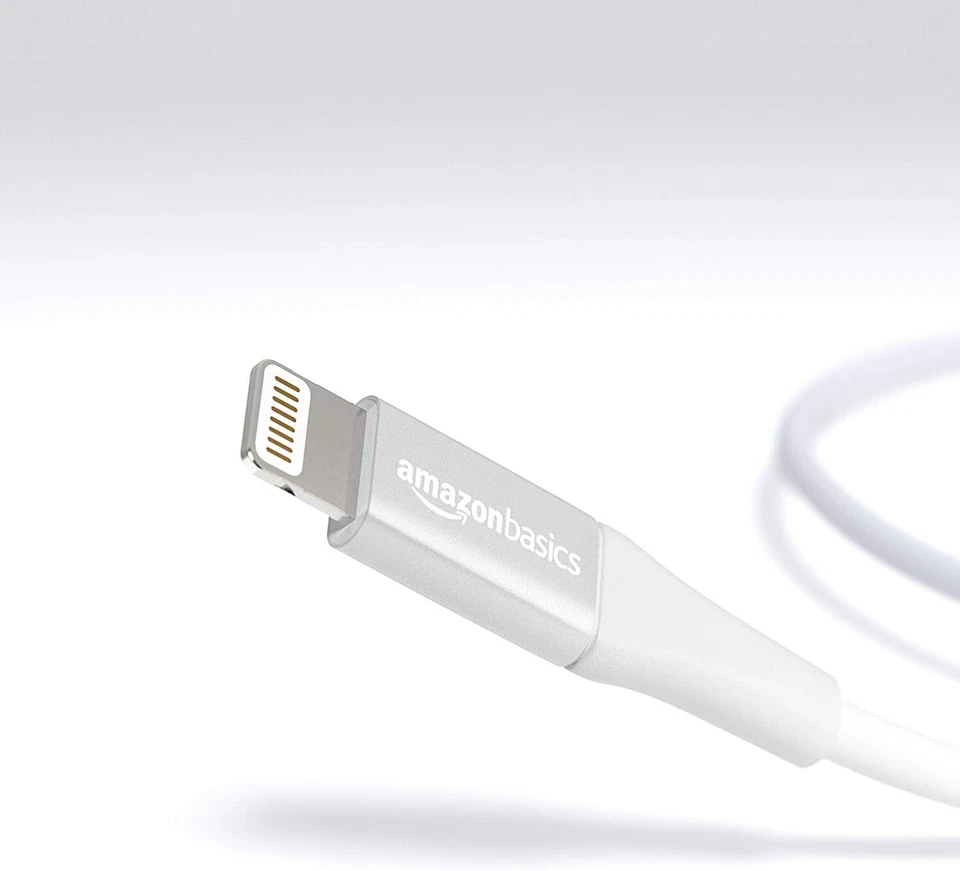SILVER 10 FT AmazonBasics MFi-Certified USB A Lightning Cable Apple iPhone iPad - Image 4 of 4