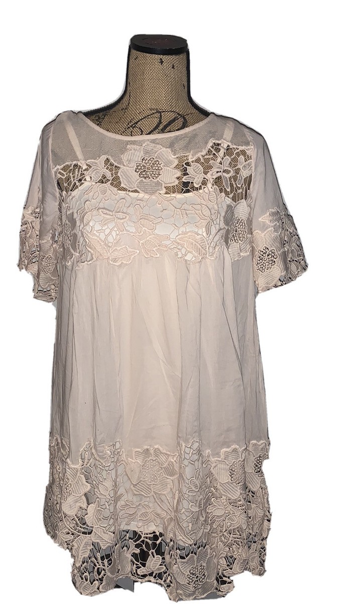 anthropologie magnolia lace dress Anthropologie Magnolia Lace Dress by Holding Horses Sz 4