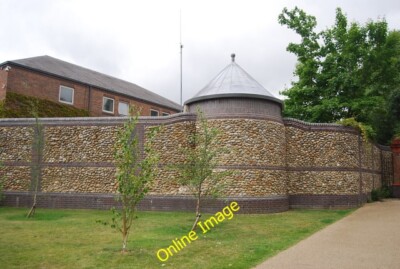 Photo 6x4 Flint wall Norwich  c2013