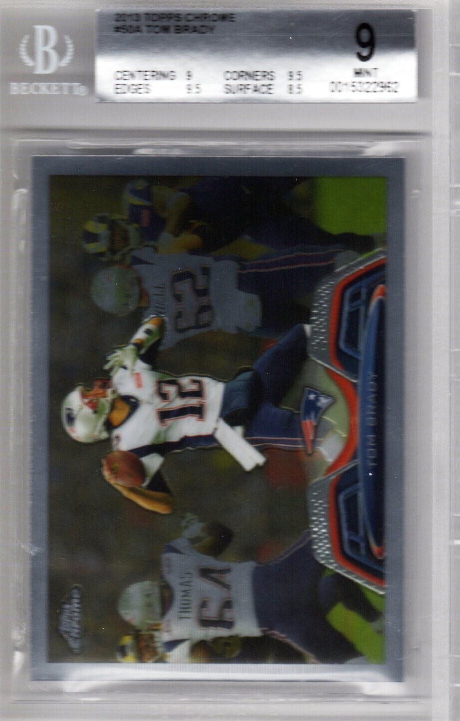 2013 Topps Chrome #50A TOM BRADY BGS 9 Mint