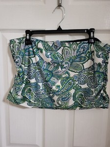 Antonio Melani Paisley Binki Bottoms Swim Wear Cover-Up Multiple  Green  Large 