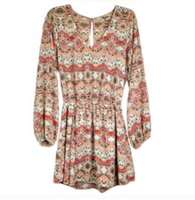 Show me your Mumu Rainey Bohemian Mini Dress La Quinta Women's Size Medium M