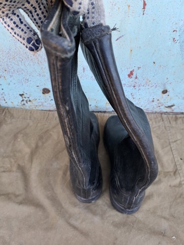 Soviet russian calfskin officer army boots size 40 C medium (255) new - Picture 6 of 11