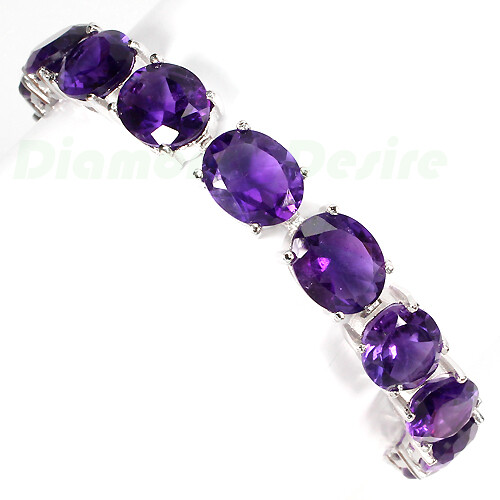 COLLAR PULSERA NATURAL GRANDE 10x12 PENDIENTES PULSERA DE AMATISTA BLANCO ORO 925 PLATA - Imagen 4 de 6