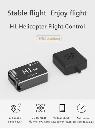 FLY Wing H1 RC GPS Helicopter Controller 6CH Flybarless Gyro System for FW450L - Picture 2 of 19