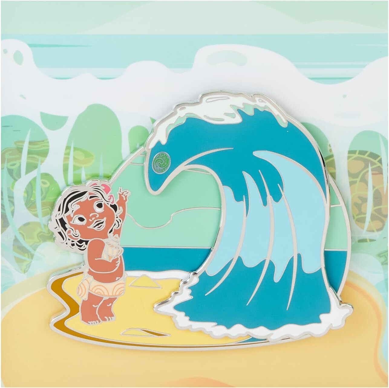 Loungefly Disney Moana Waves 3-дюймовая булавка для коллекционной коробки