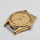 Seiko Quartz 2c20-0120 Gold Dial Ladies Vintage Dress Watch 19mm Case Size #8126