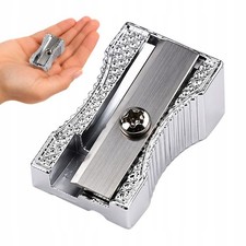 2x Metall Anspitzer Set einfach Spitzer Buntstifte Bleistiftspitzer Büro Schule