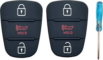 Key Fob Button Pad Replacement Fit for 2010-2013 Kia Soul 2012-2014 Kia Rio Spor