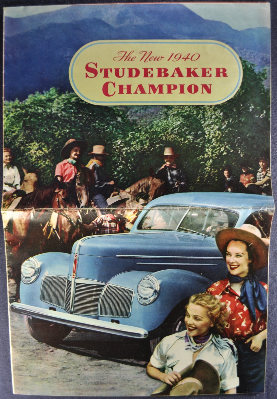 1940 Studebaker Champion Brochure Folder Coupe Sedan Nice Original 40