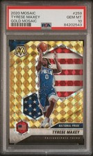 2020-21 Mosaic Gold Tyrese Maxey RC #259 PSA 10  76ers /10