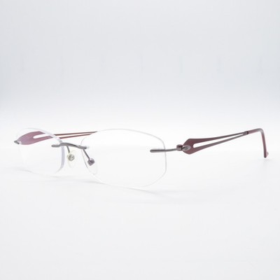 Stepper Brille STS-70201 Unisex Silber F023 Randlos Metall Brille Brillengestell