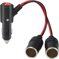 Thlevel ZigarettenanzüNder Verteiler Stecker Buchse Auto Adapter 19AWG | 15Cm Ve
