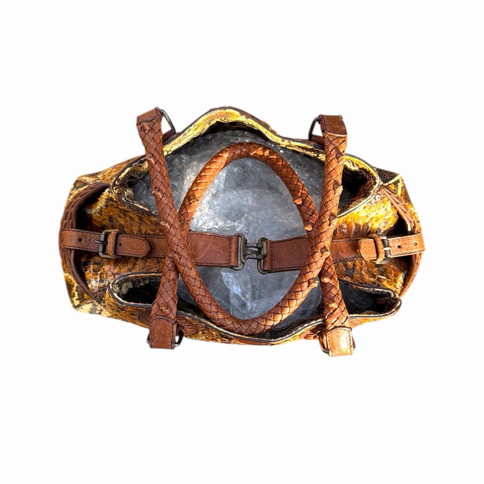 Authentic Fendi Vintage Exotic Python Leather Tot… - image 23