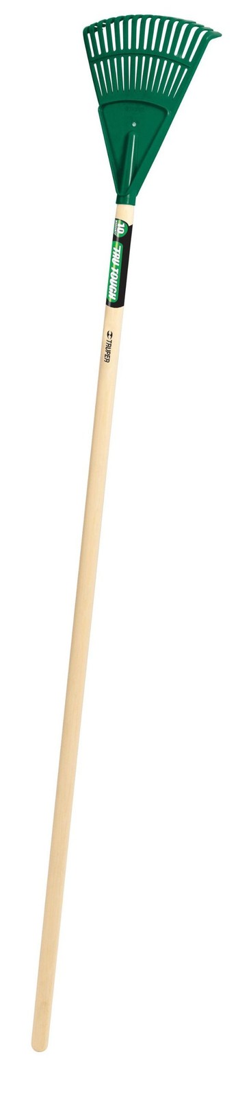 30465 Tru Tough 48-Inch Plastic Shrub Rake, 8-Inch Head, Wood Handle ...