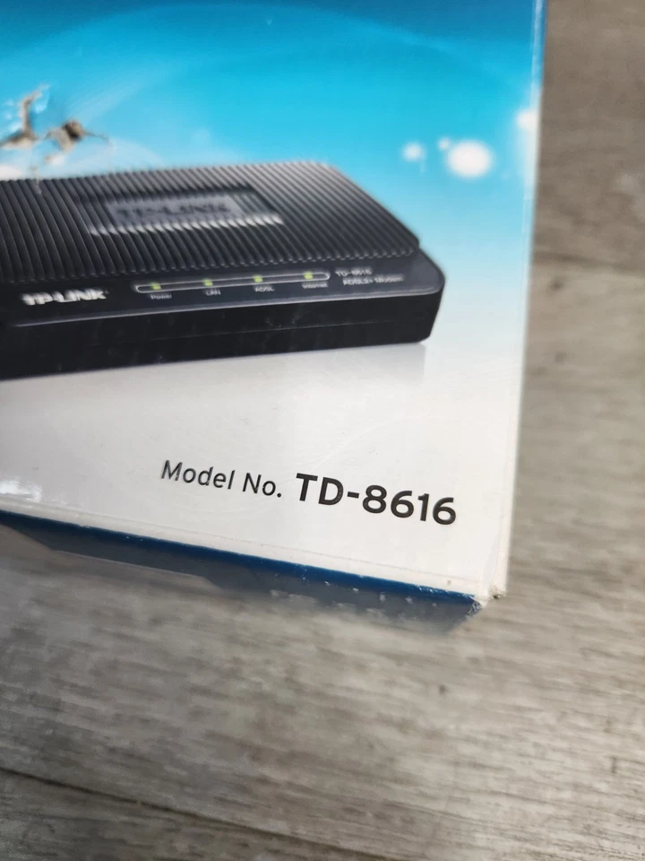 TP-Link ADSL2+ Modem, Up to 24Mbps Downstream Bandwidth TD-8616 Open Box - Image 3 of 4