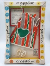 ♥ Angelita Vestito Casa Cuore Outfit Sebino Doll Poupee Puppen Vintage ♥O32