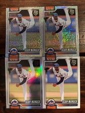 Sean Manaea 4 Card LOT! Sandglitter / Holofoil / Rainbow Holo / Base - NY Mets
