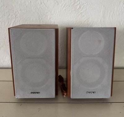 Sony SS-CEX100 Woodgrain Bookshelf Speaker Set Of 2 ~ Working