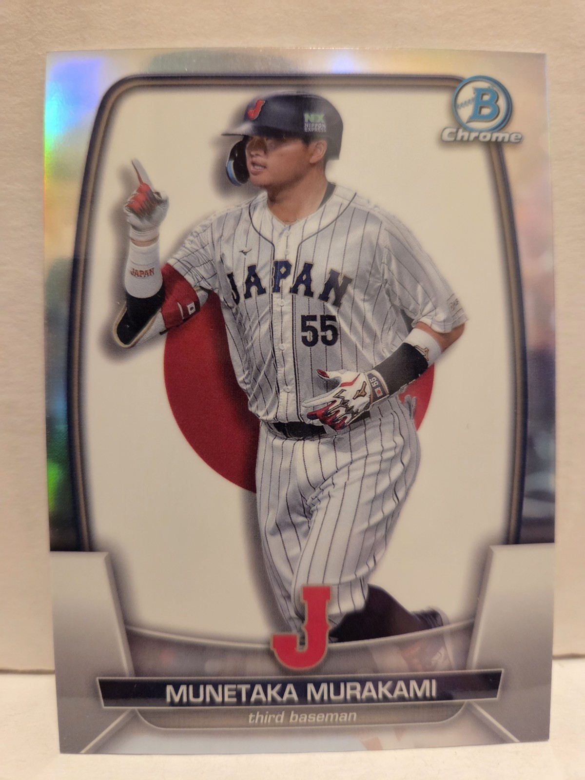 Munetaka Murakami 2023 Bowman Chrome WBC Flag Refractor /499 Team Japan QTY