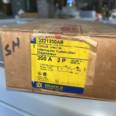 Square D Q221200AB I-Line Circuit Breaker 200A 120/240VAC 2P 1PH Type Q2 NEW
