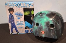 Madd Gear Light Up Patines Tacón Rodillo, Edades 6+ más Casco Multideporte Niños.