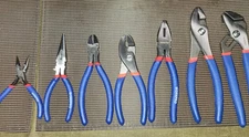 7-piece WORKPRO Pliers Set Groove Joint Long Nose Slip Joint Linesman Diagonal 