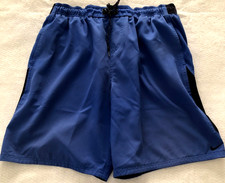 Nike Mens Swim Trunks Size XL Blue Board Shorts High Rise Elastic Waist Lined