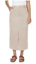 Maxi gonna cargo donna ben indossata - UK 14' sabbia - nuova