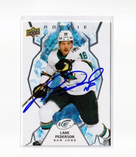 LANE PEDERSON autographed SIGNED '21/22 SAN JOSE SHARKS 
