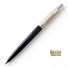 Vintage Parker Jotter Black ~ Brass Threads ~...