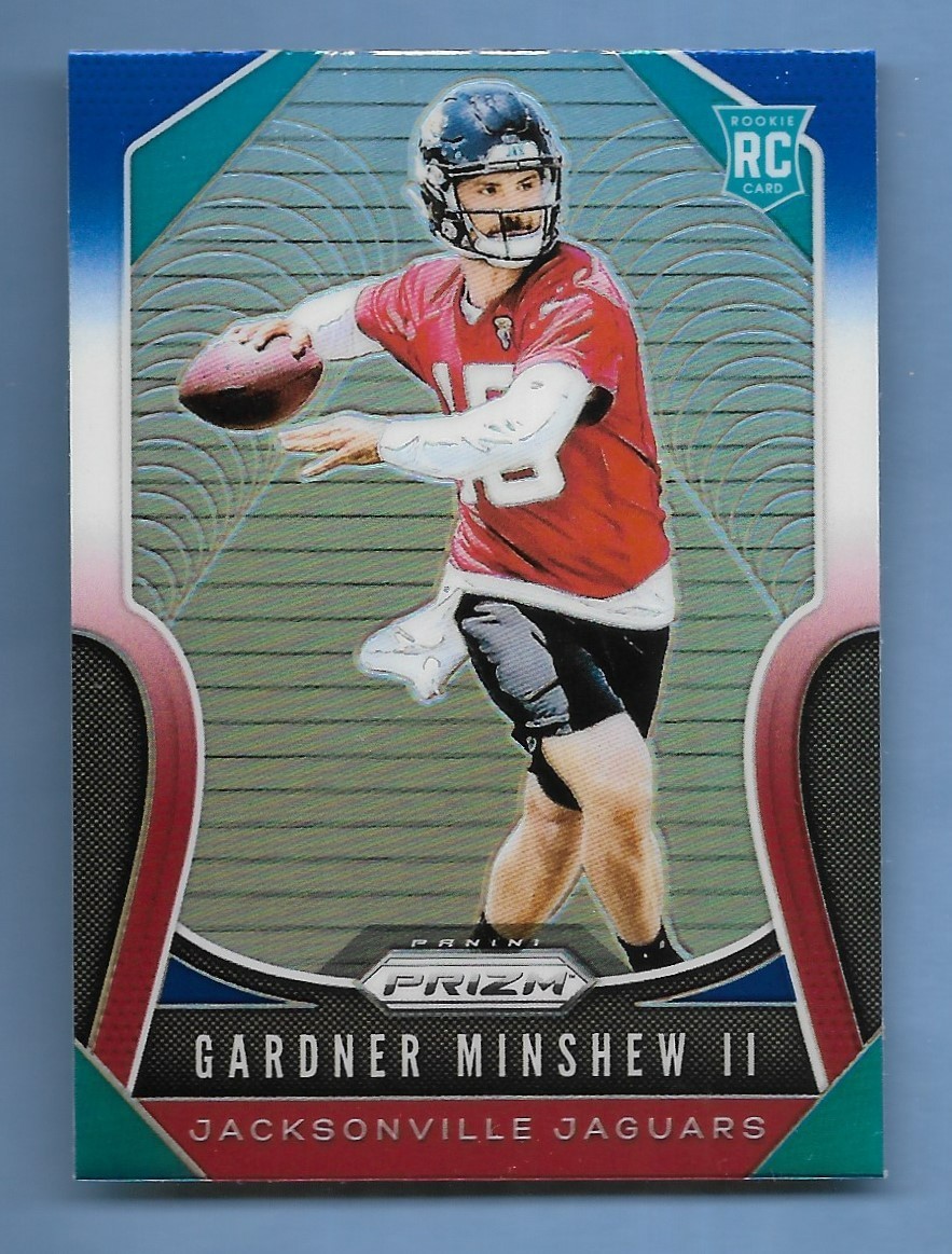GARDNER MINSHEW II 2019 PANINI PRIZM RED WHITE BLUE ROOKIE RC CARD #322 NFL