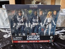 Marvel Legends Dum Dum Dugan Nick Fury Jr. Sharon Carter SHIELD 3-Pack