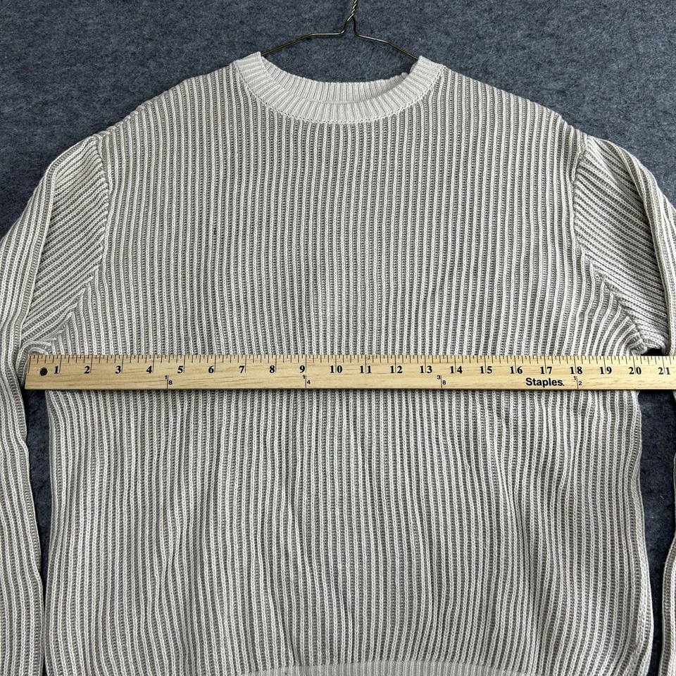 Suéter Abercrombie Niños Jóvenes 15/16 Beige Acanalado Tejido Cuello Redondo Pullover Nuevo con Etiquetas Foto 3 de 4