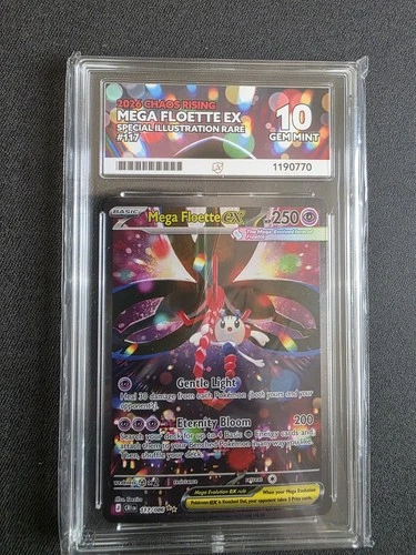 Mega Floette Ex 117/086 Ace 10 Gem Mint. Peferct Subs