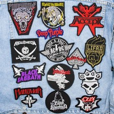 Heavy Metal, Hard Rock embroidered patches collection. 14 patches for 32.99