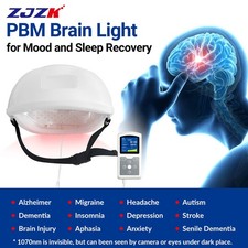 1070nm Brain Injury Helmet Infrared Light Photobiomodulation Alzheimer Therapy
