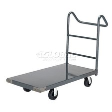 Platform Truck w/Steel Deck 6" Rubber Casters with Ergo Handle 36 x 24 2000 Lb.