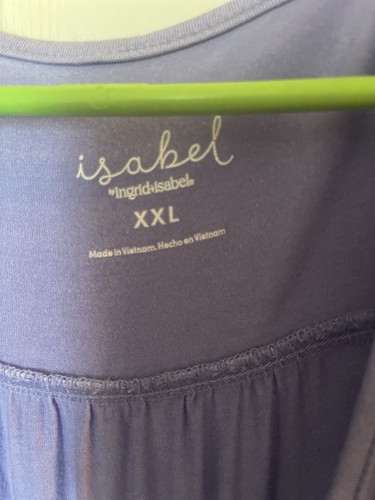 Ingrid & Isabel Flutter Short Sleeve Knit Maternity Lavender Dress Size XXL - Picture 4 of 18