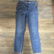 Calvin Klein CK Reprieve High Rise Skinny Jeans 8/29 Button Fly Broken In