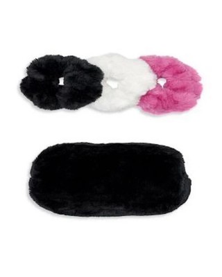 Apparis Francesca Bundle Set Faux fur Set of 3 scrunchies and Bag