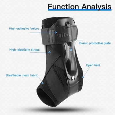 Ankle Brace for Sprained Ankle Support with Side Stabilizers for Men Women Ankle
