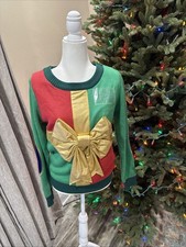 Tipsy Elves Women  s Ugly Christmas Sweater M See Image Measurement Fast Ship