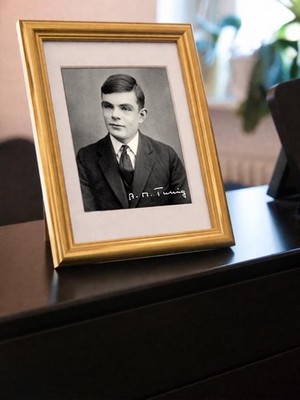Repro-Autogramm - Alan Turing - Wissenschaftler - Informatiker - Gerahmt