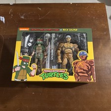 NECA Teenage Mutant Ninja Turtles Rock Soldier Crooked Ninja Turtle Gang New